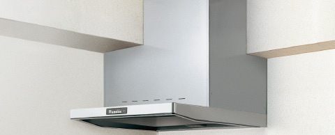 梁にも対応可能なレンジフード